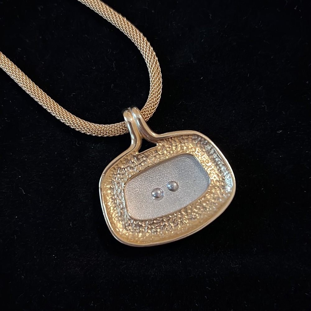 🎉HP🎉Vintage John Medeiros panther mesh necklace - Picture 3 of 5